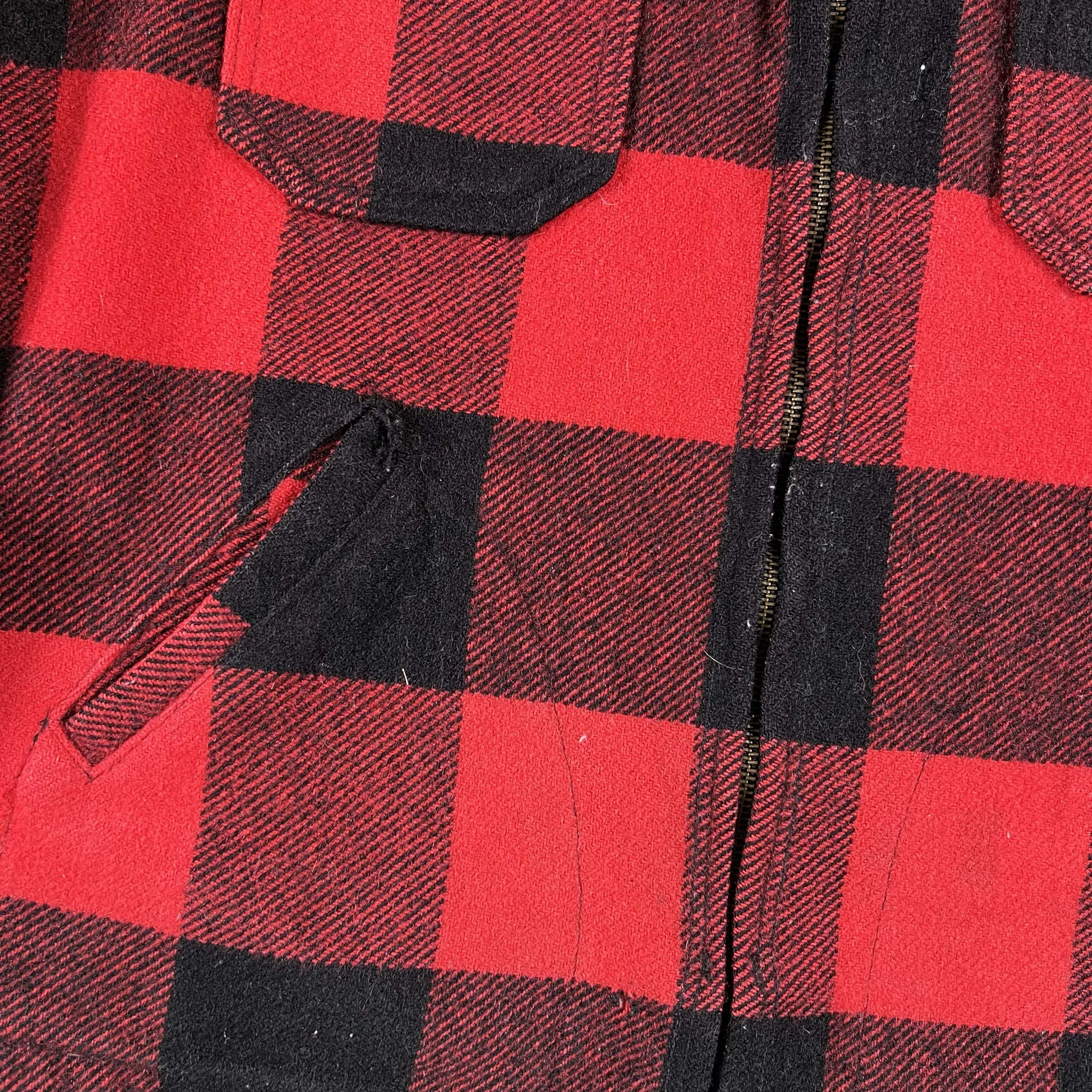 80s Buffalo Plaid Mackinaw Jacket- M