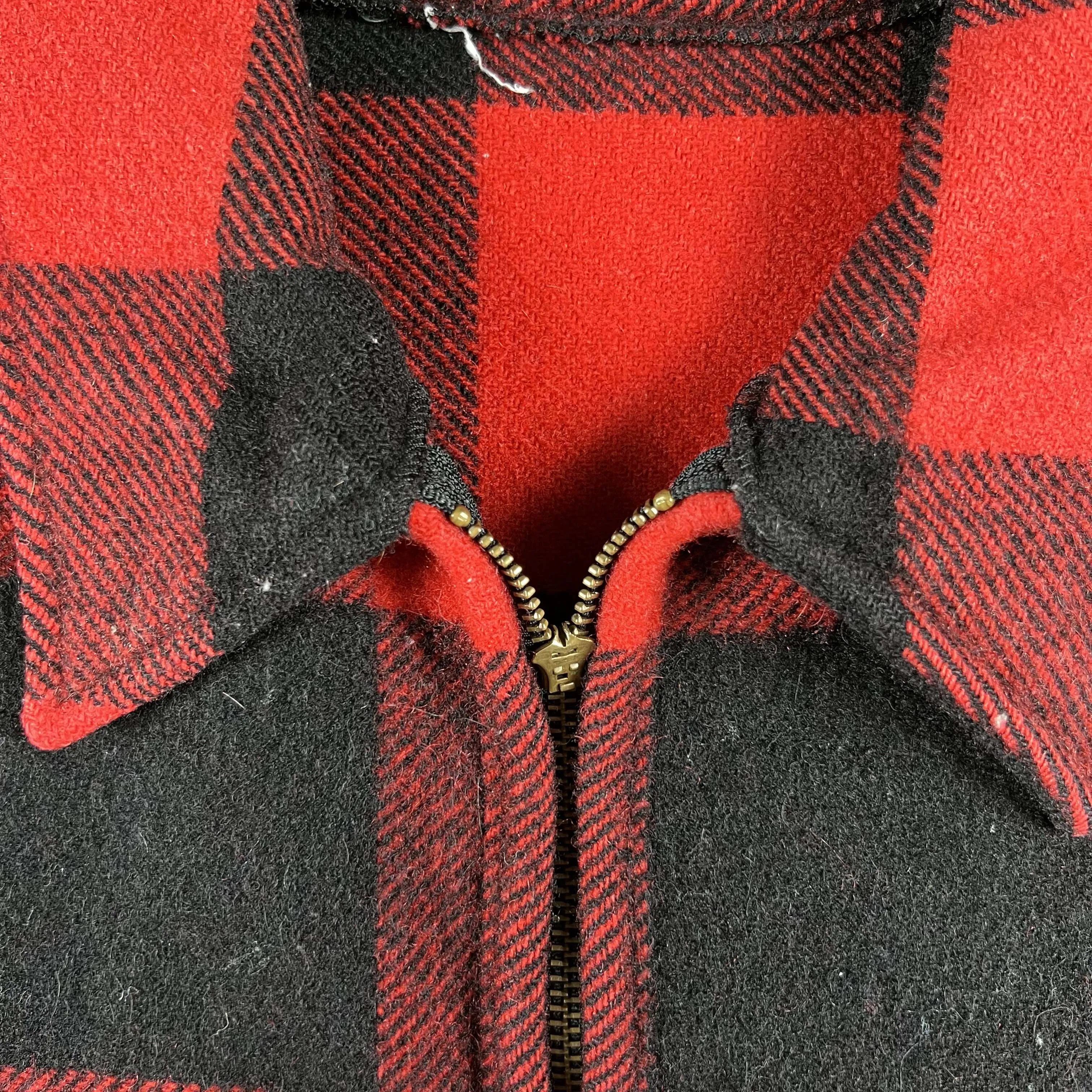 80s Buffalo Plaid Mackinaw Jacket- M