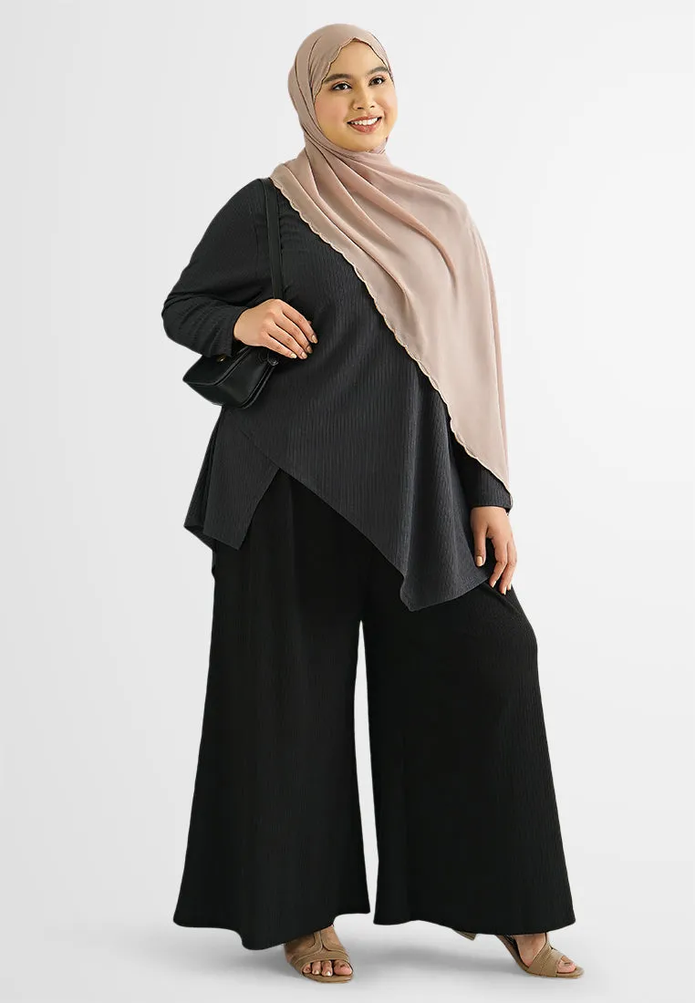 Alicia DEMURE Straight Cut Wide Leg Pants