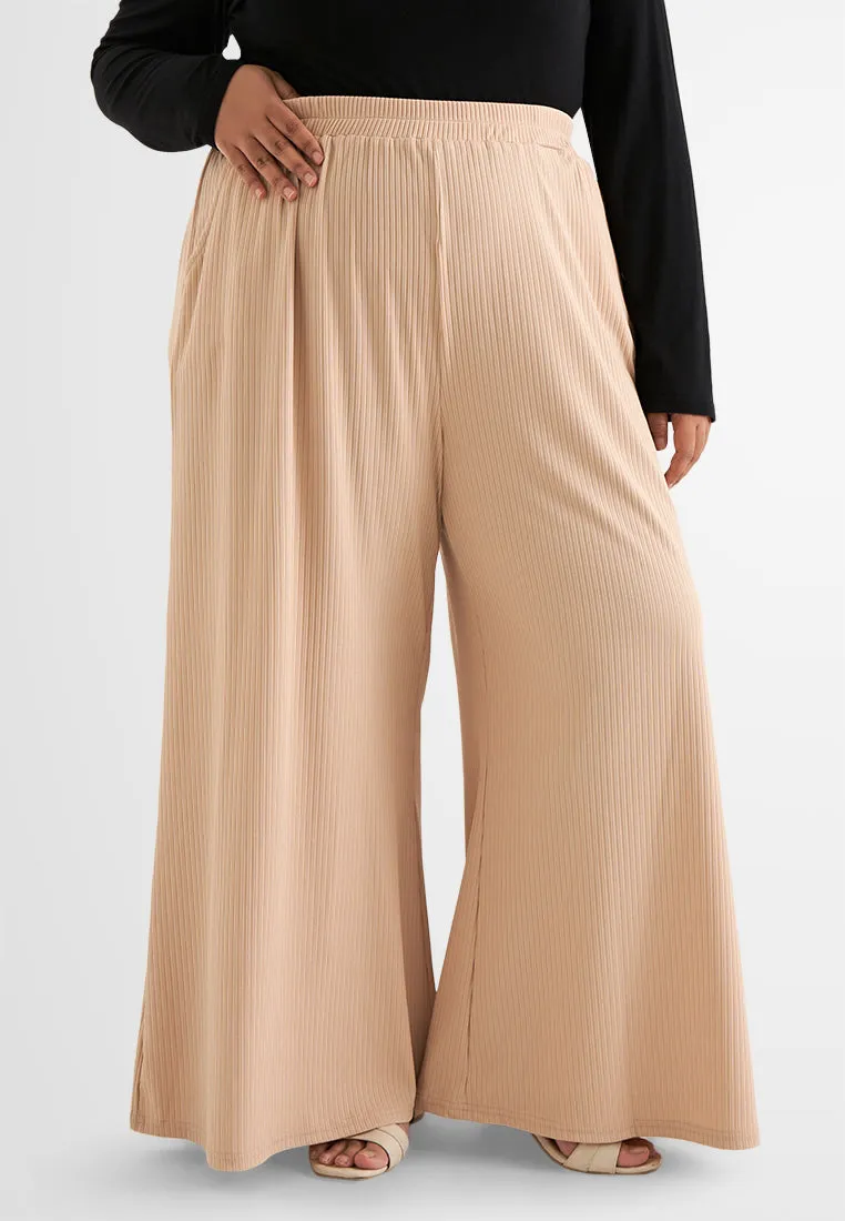 Alicia DEMURE Straight Cut Wide Leg Pants