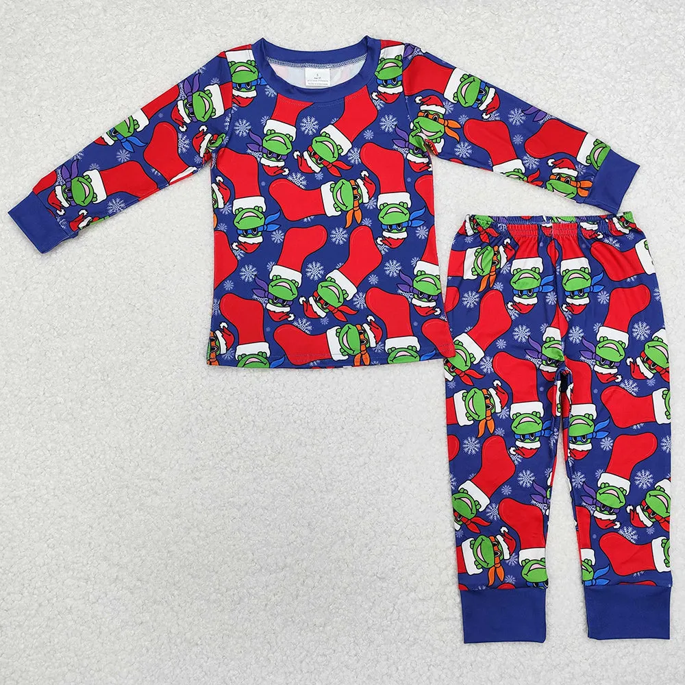 Baby Boys Pajamas Christmas Long Sleeve Shirt Pants Pajamas Sets BLP0870