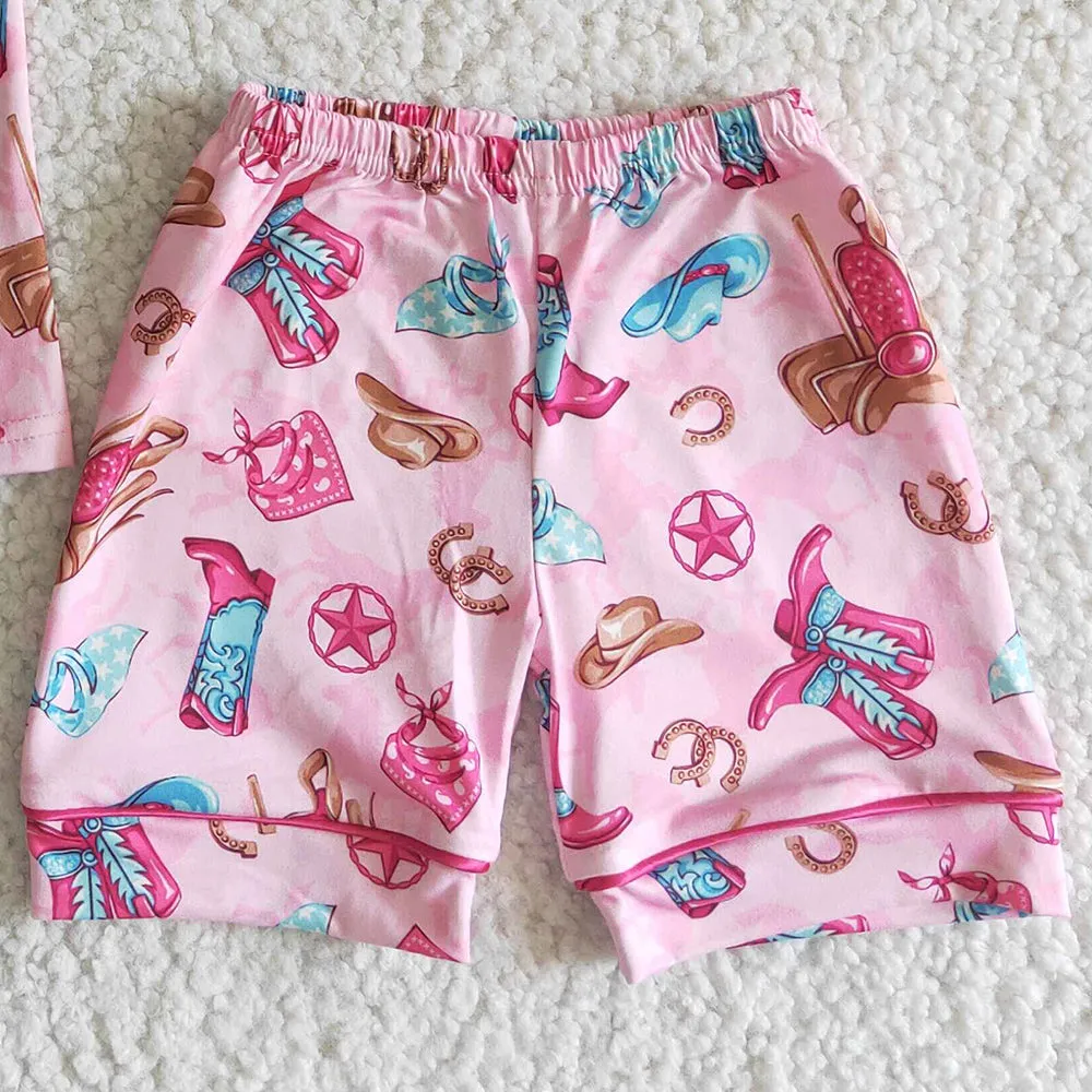 Baby Girls Clothes Pajamas Set Boutique Kids Girls Summer Sleepwear Nightwear GSSO0021