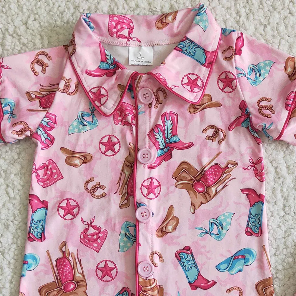 Baby Girls Clothes Pajamas Set Boutique Kids Girls Summer Sleepwear Nightwear GSSO0021