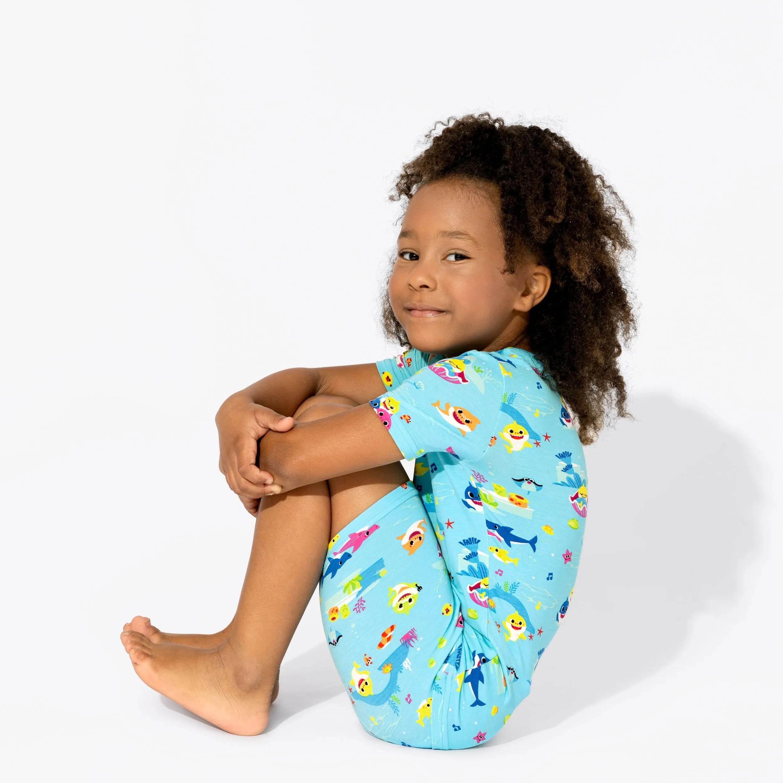 Baby Shark Bamboo Kids Pajama Short Set