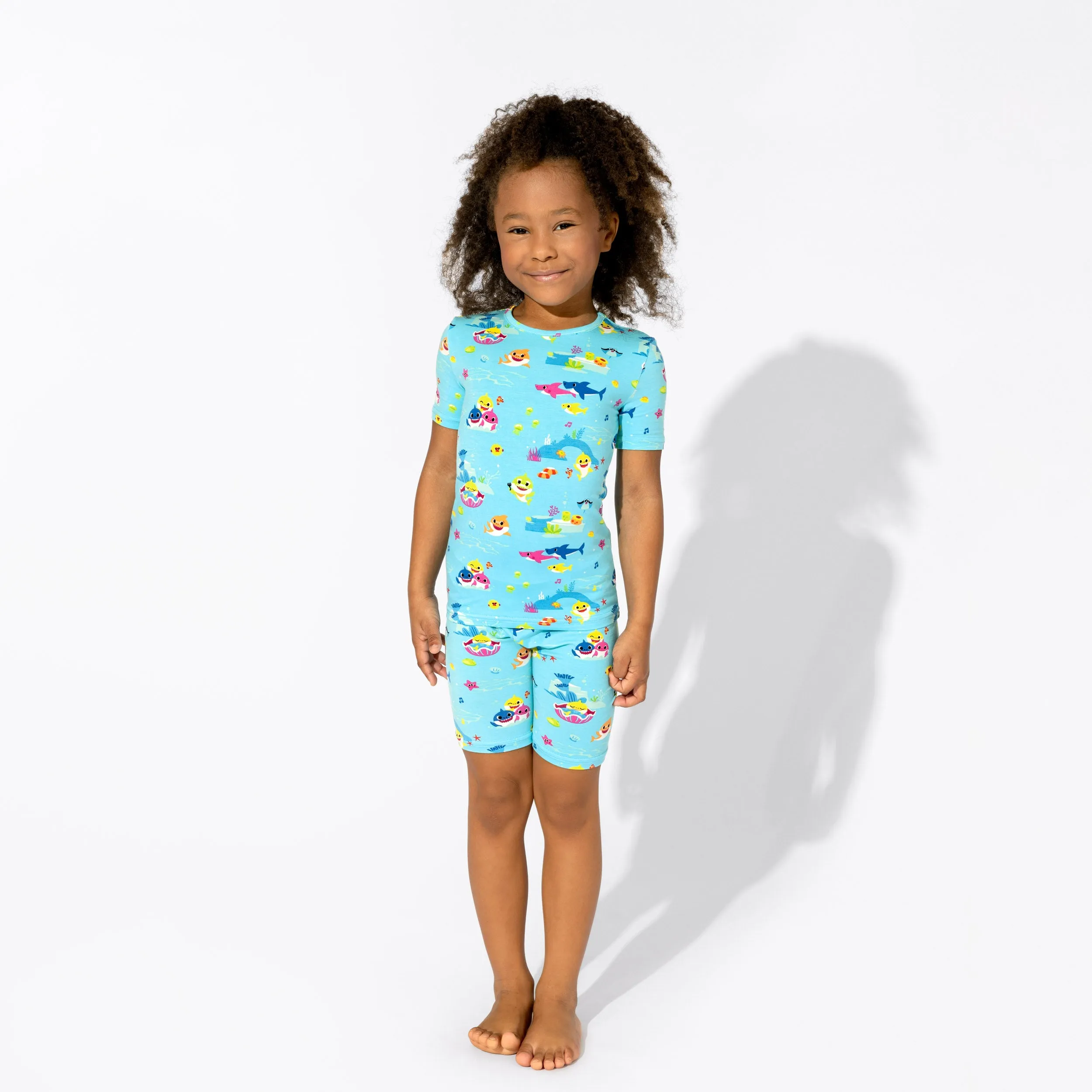 Baby Shark Bamboo Kids Pajama Short Set