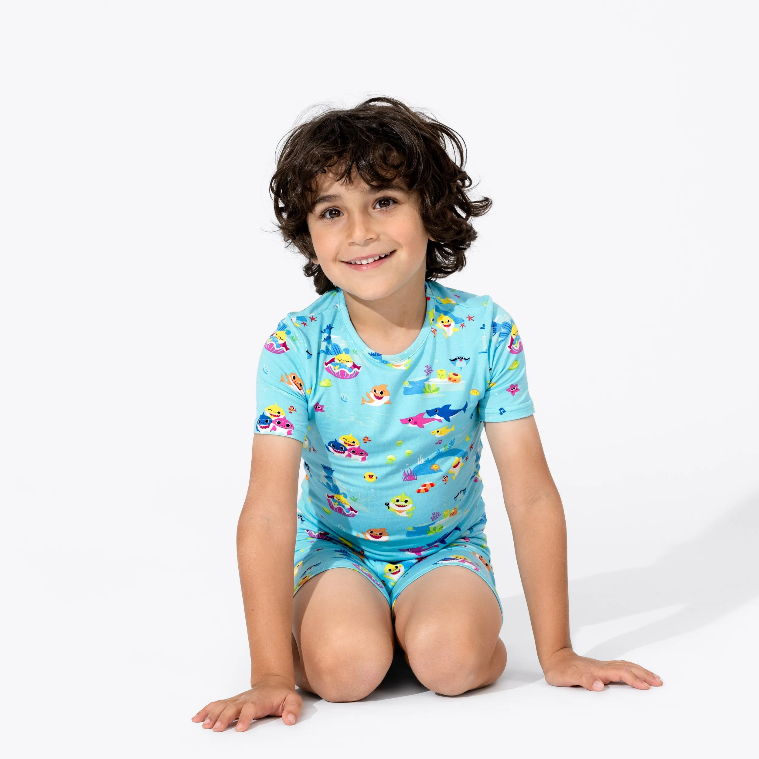 Baby Shark Bamboo Kids Pajama Short Set