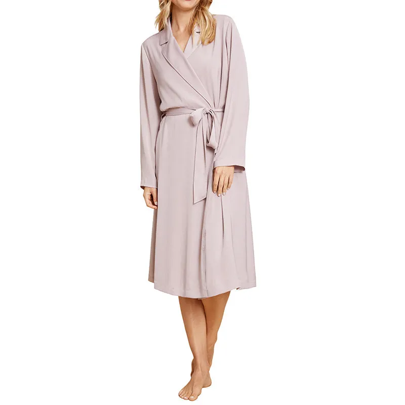 BAREFOOT DREAMS | Washed Satin Notch Collar Robe