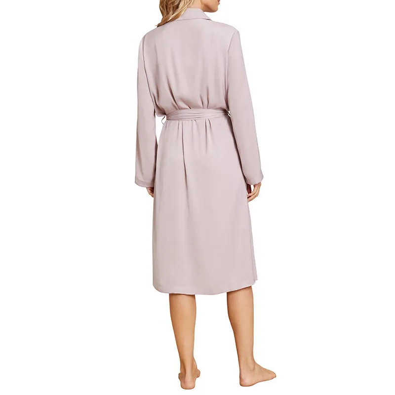 BAREFOOT DREAMS | Washed Satin Notch Collar Robe