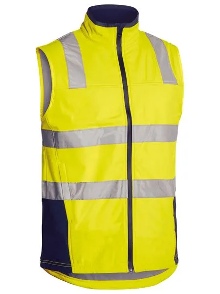 Bisley Taped Hi Vis Soft Shell Vest-(BV0348T)