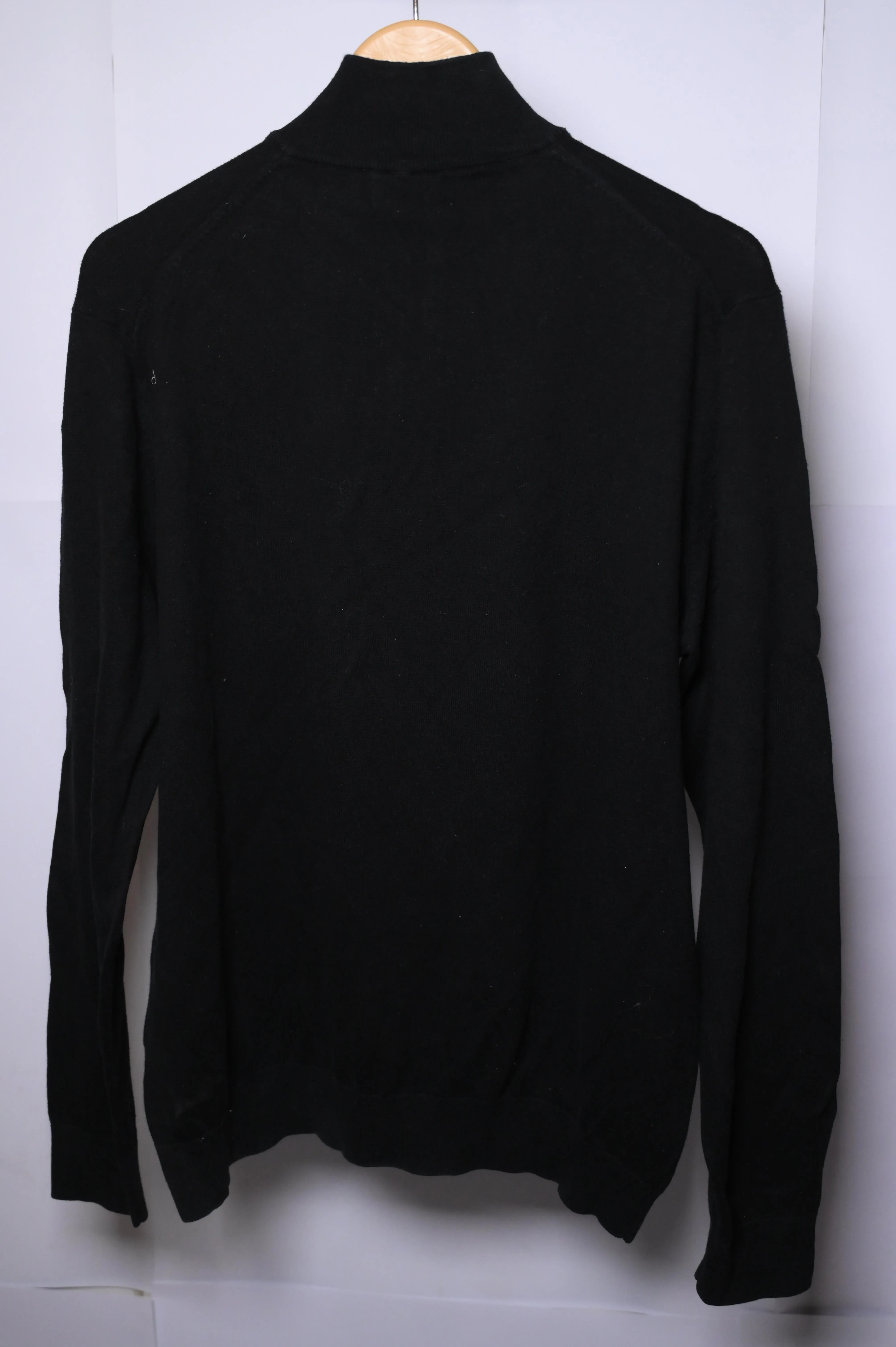 Black Burton Menswear Large Sweater (Zipper Type)