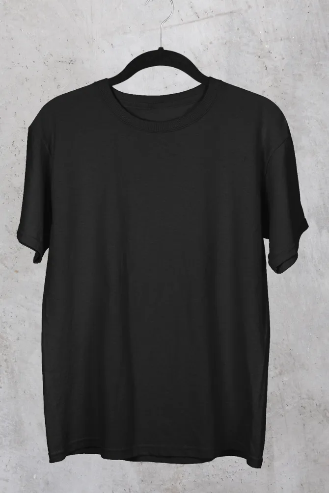 Black Lightweight Oversized T-shirt for women