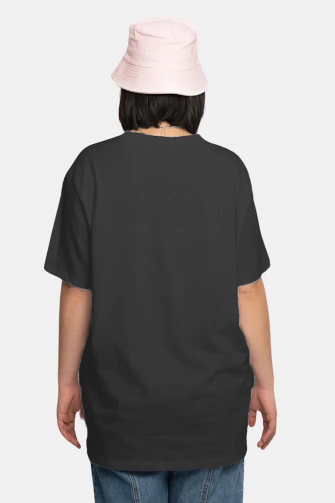 Black Lightweight Oversized T-shirt for women