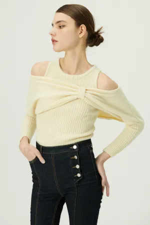 Cherie Overlay Cold Shoulder Top