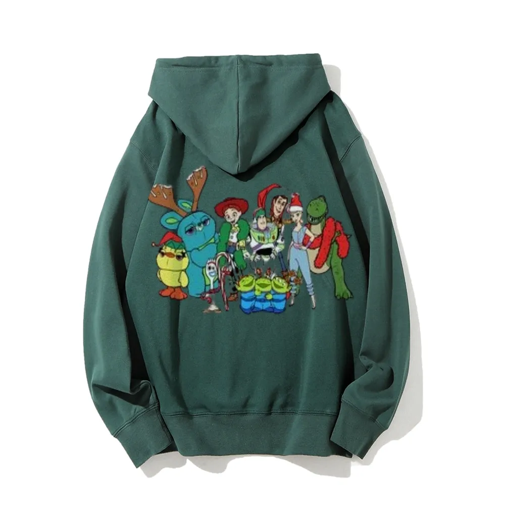 Christmas Cute Friends Graphic Pullover Hoodies