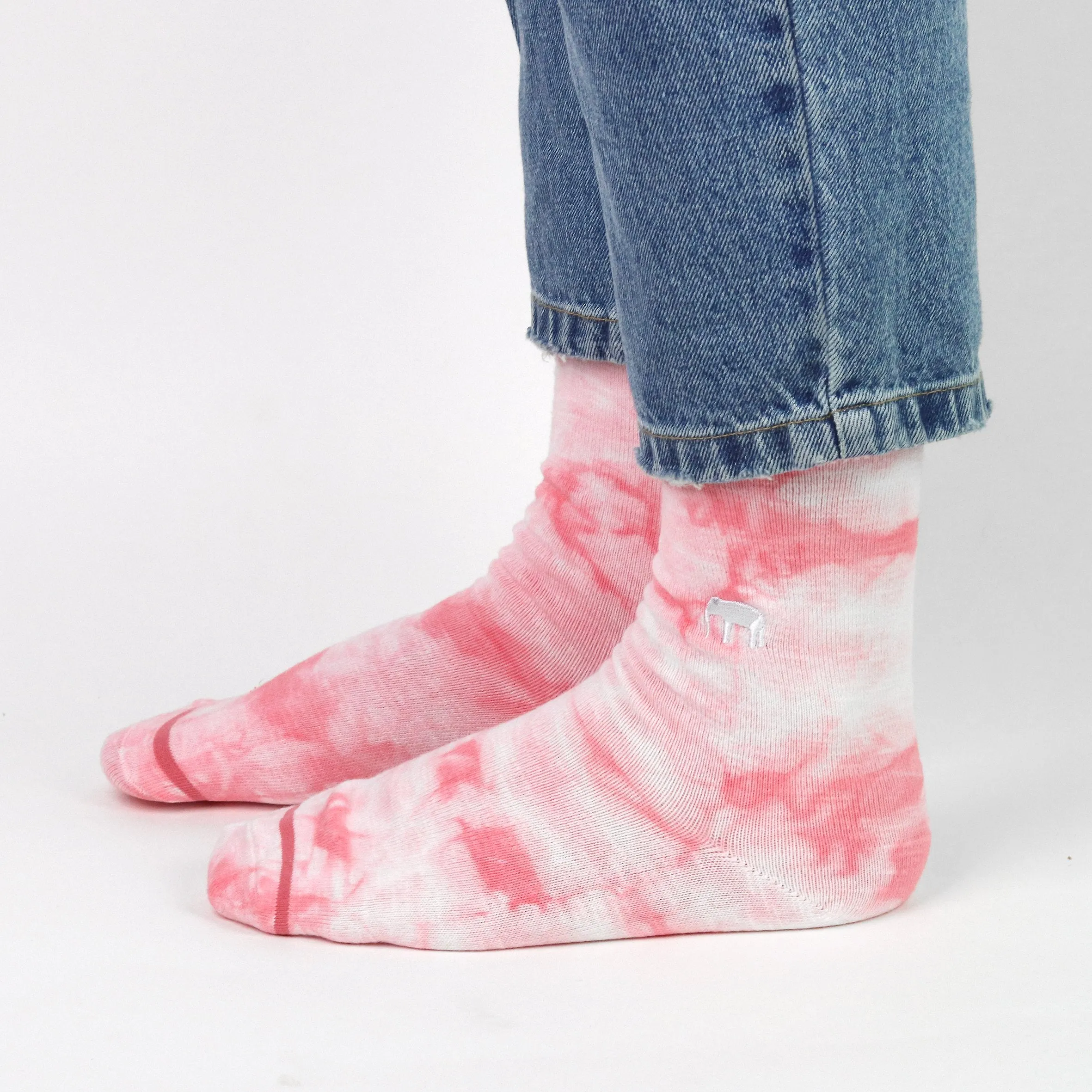 Critically Endangered Tie Dye Adult Socks - Elephant