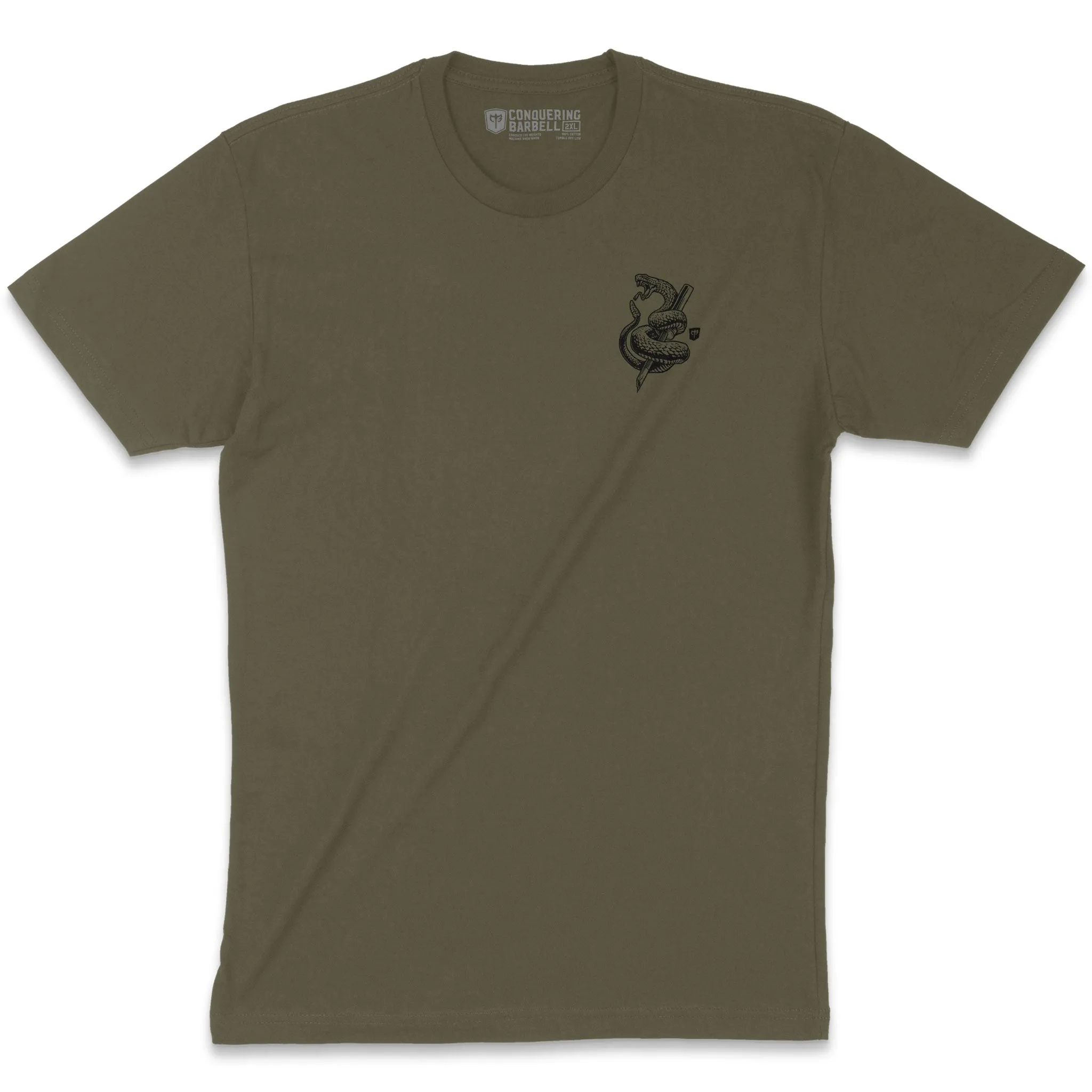 Don't Tread on Me (Version 2) - Military Green Tee