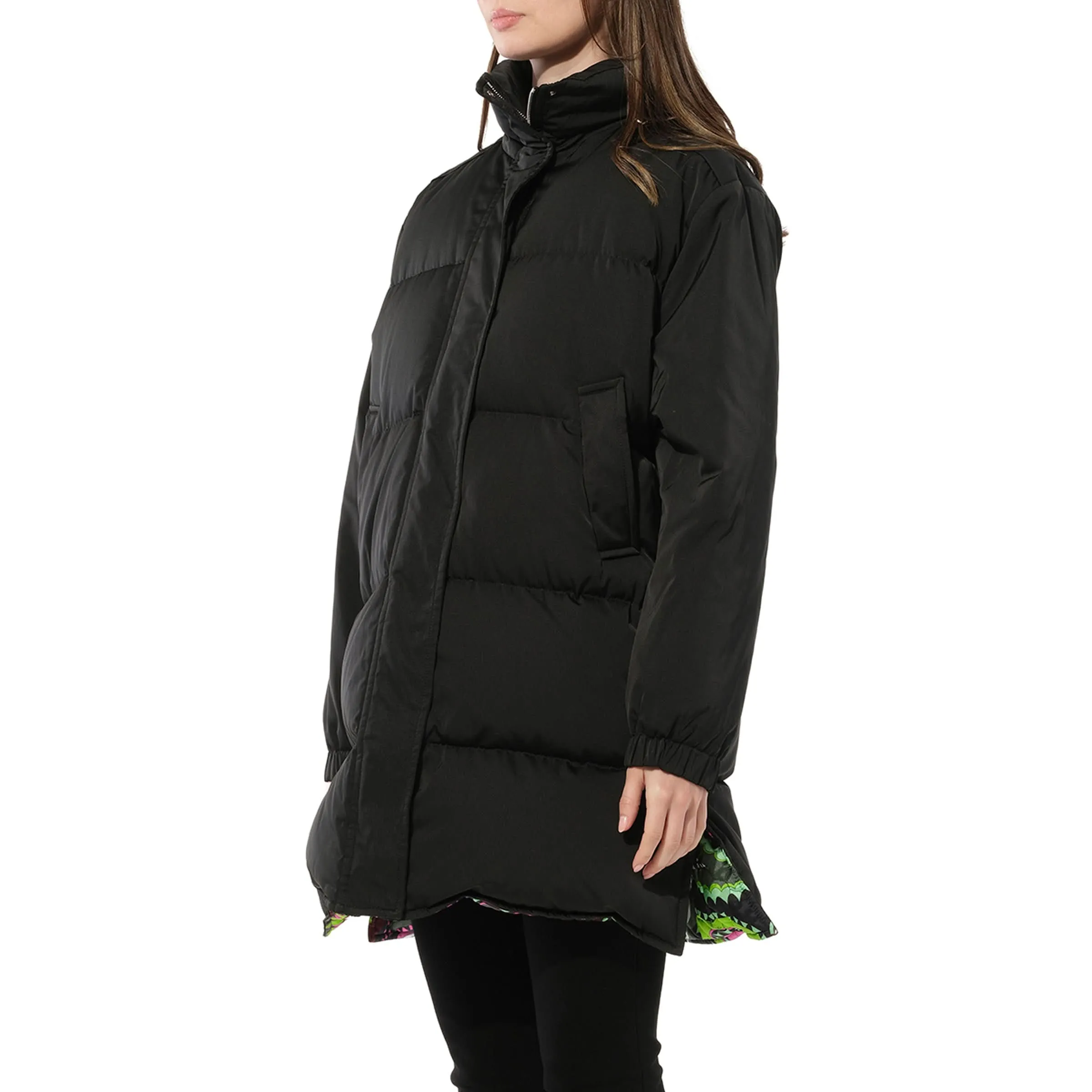 Down Coat in Black