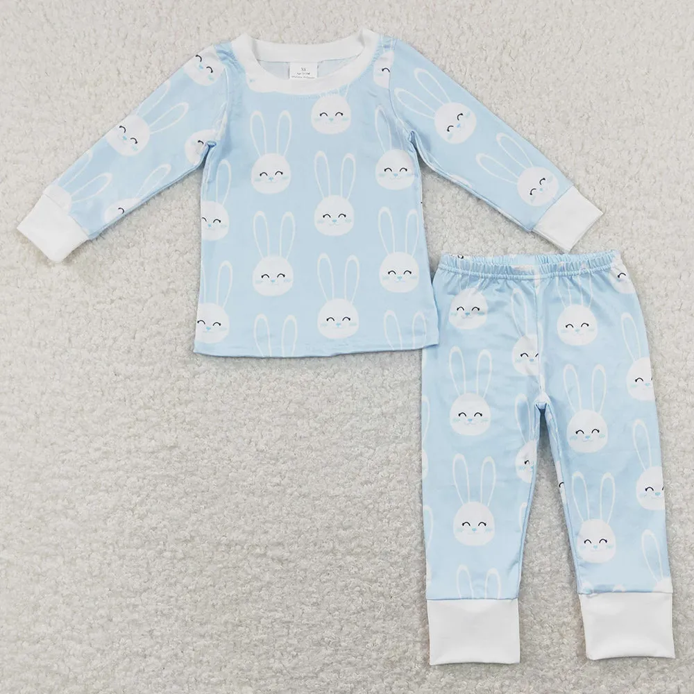 Easter Baby Girls Pajamas Bunny Rabbit Print Kids Sibling Pajamas Boys Sleepwear Sets GLP1156