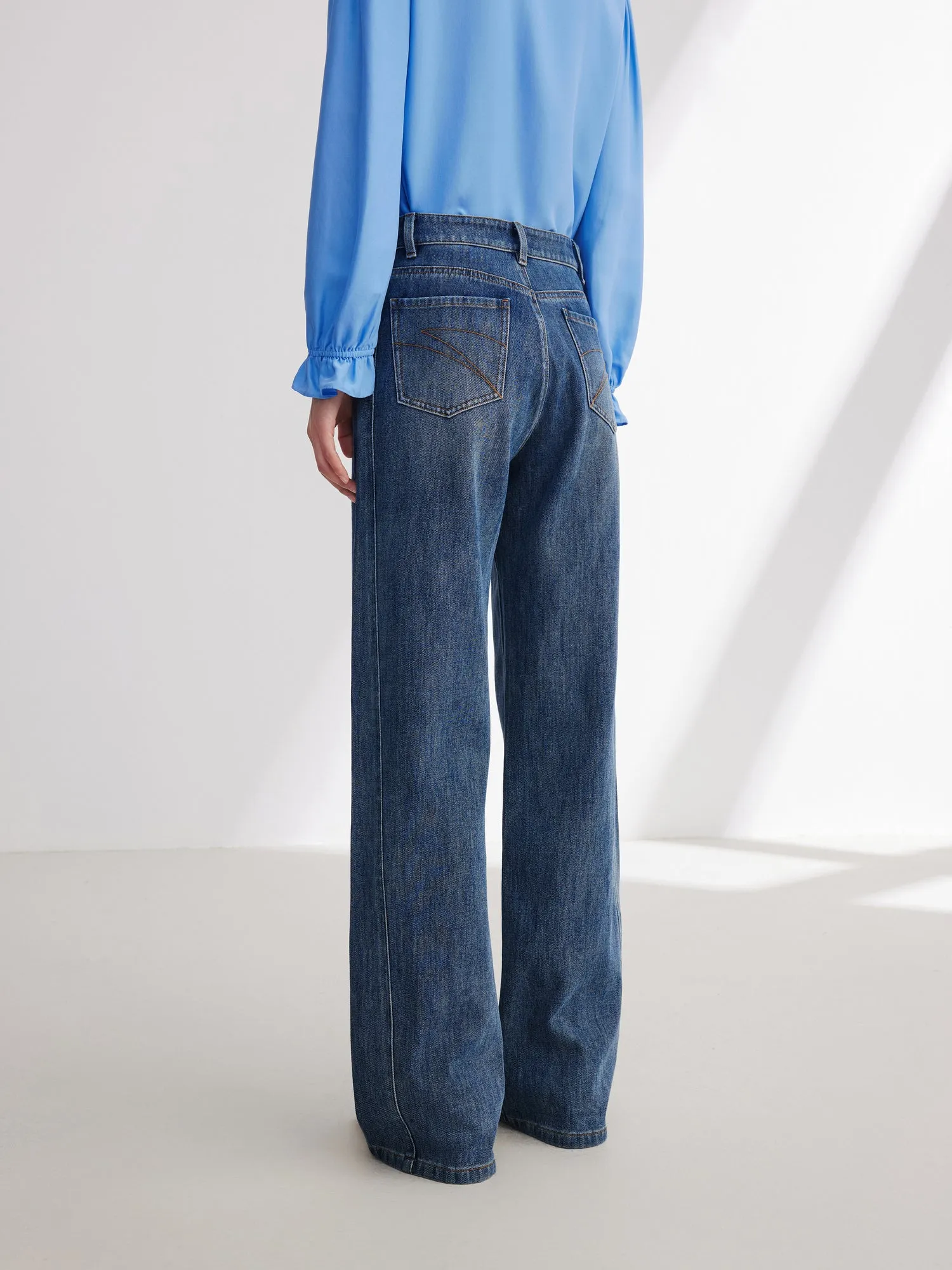 EP YAYING Straight Wide-Leg Jeans