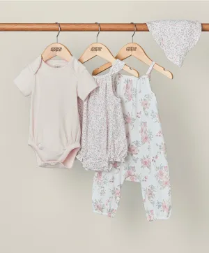 Floral Starter Outfit Set (4 Piece)