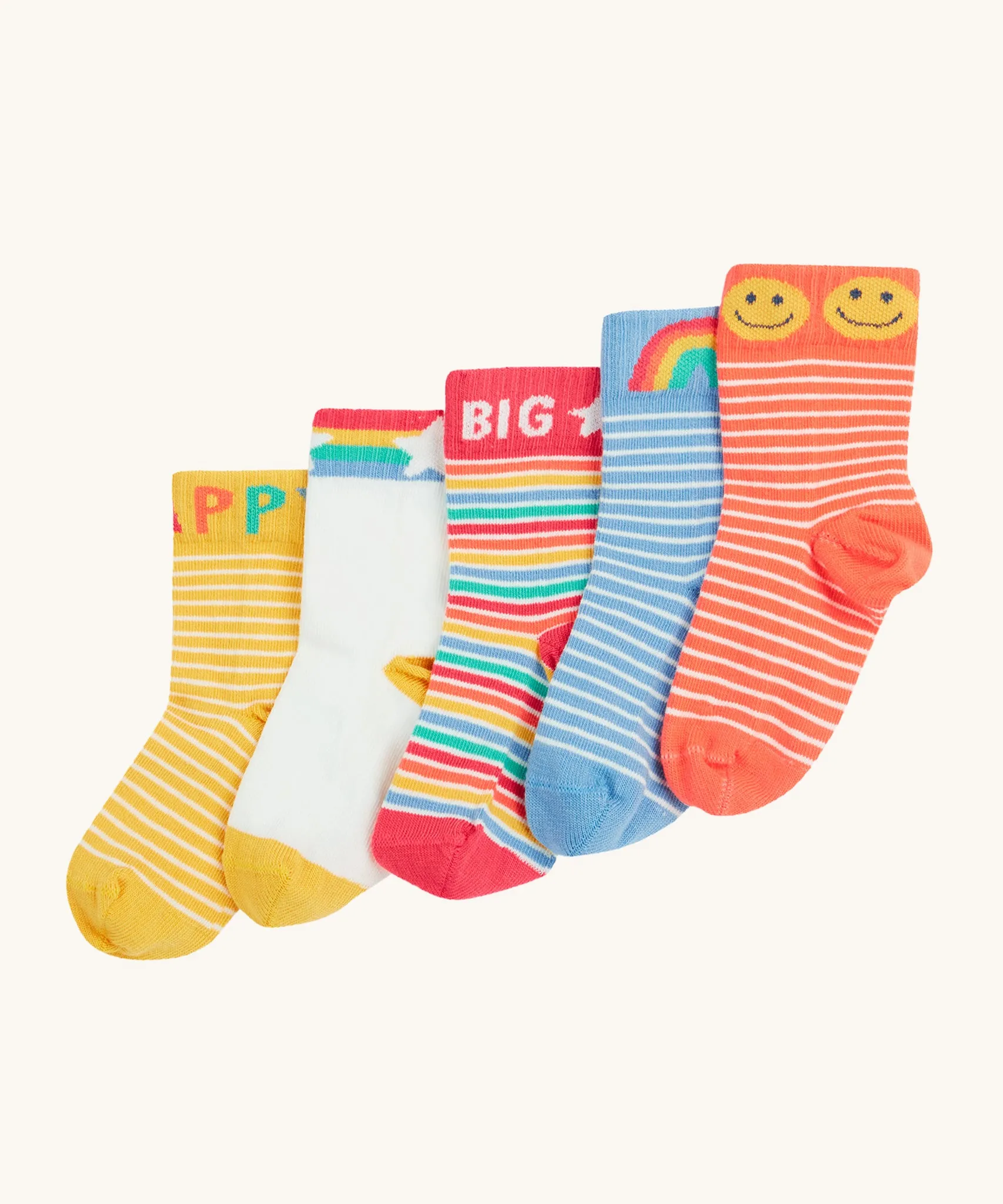 Frugi Sunnie Socks 5 Pack - Dream Big