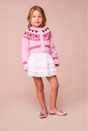 Girls Wrenna Wool Fair Isle Cardigan