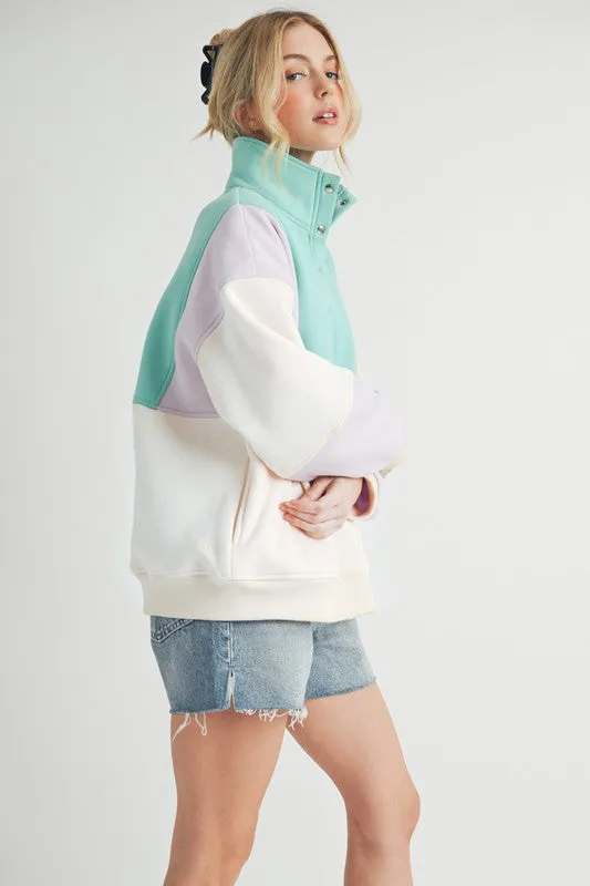 Glo Colorblock Pullover