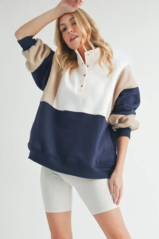 Glo Colorblock Pullover