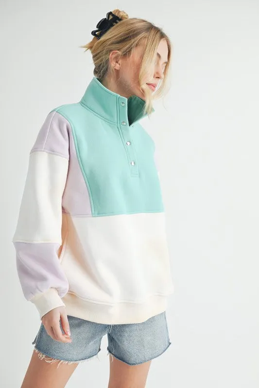 Glo Colorblock Pullover