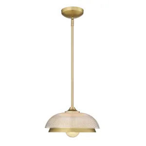 Golden Lighting 0309-M1L BCB-RPG Crawford Mini Pendant in Gold