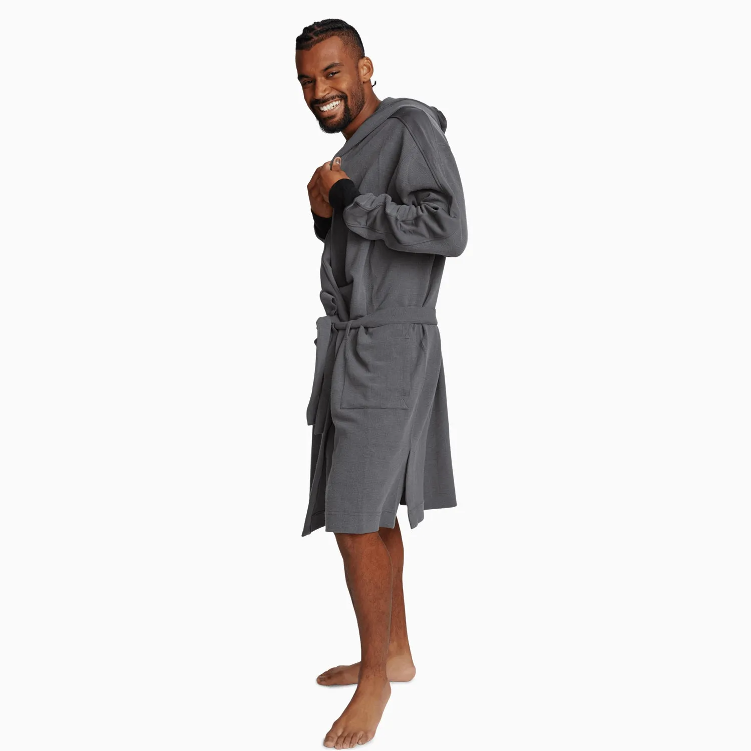 Gray/Black Soffle Robe