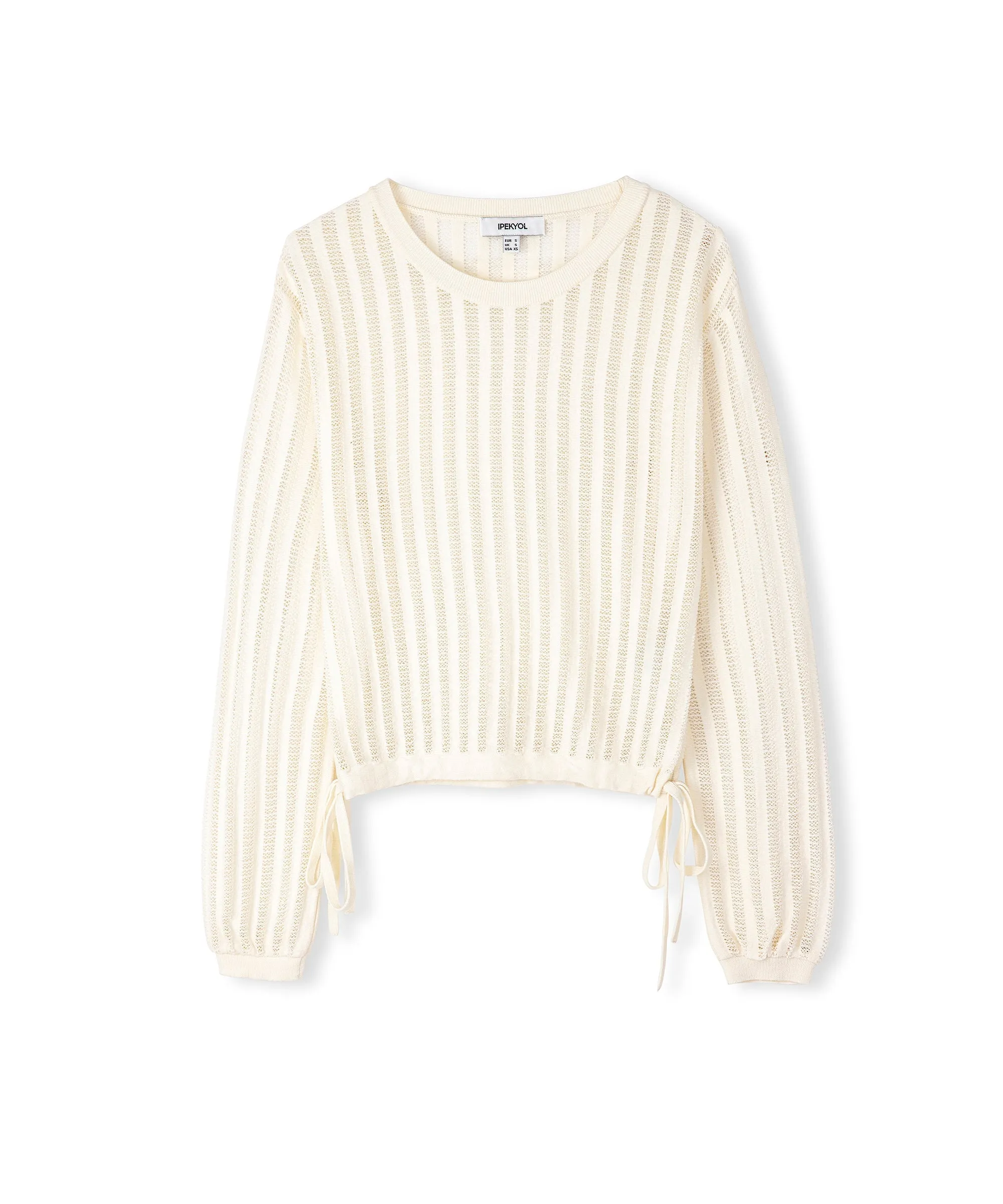 Ipekyol Transparent Textured Knitwear White