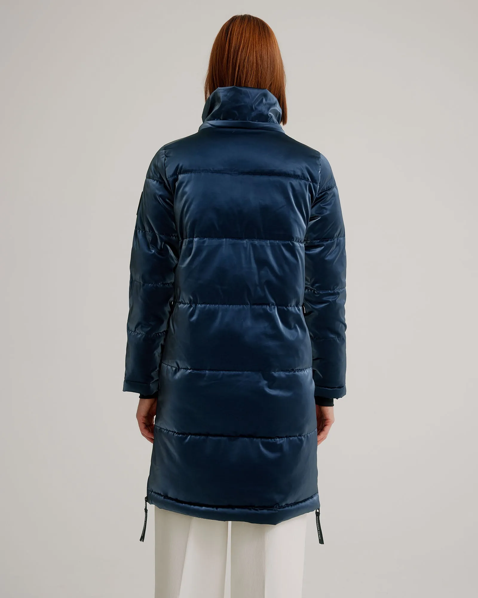 Iridescent Mid-Length Puffer Jacket