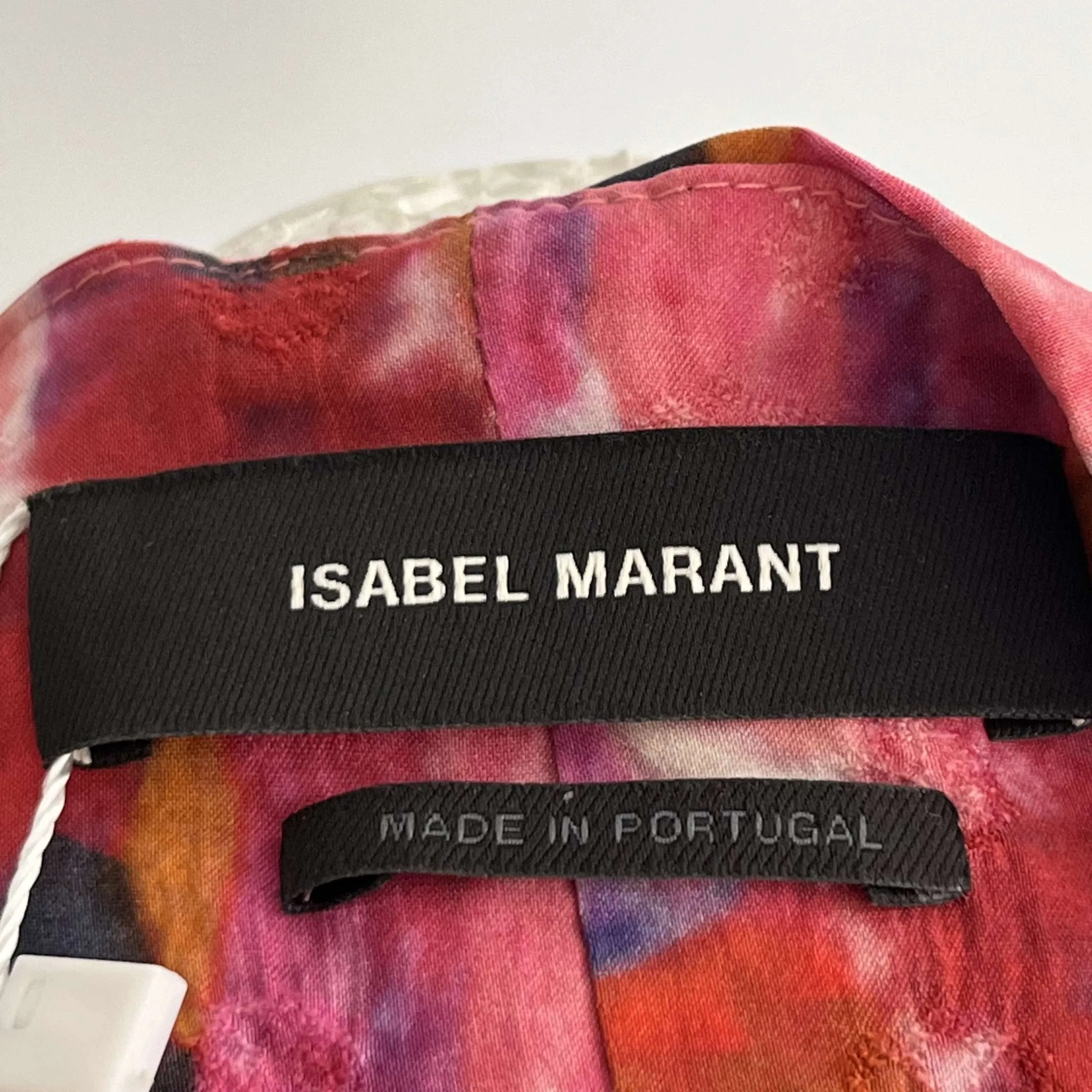 Isabel Marant Pink Print Silk Mix Mini Skirt XS