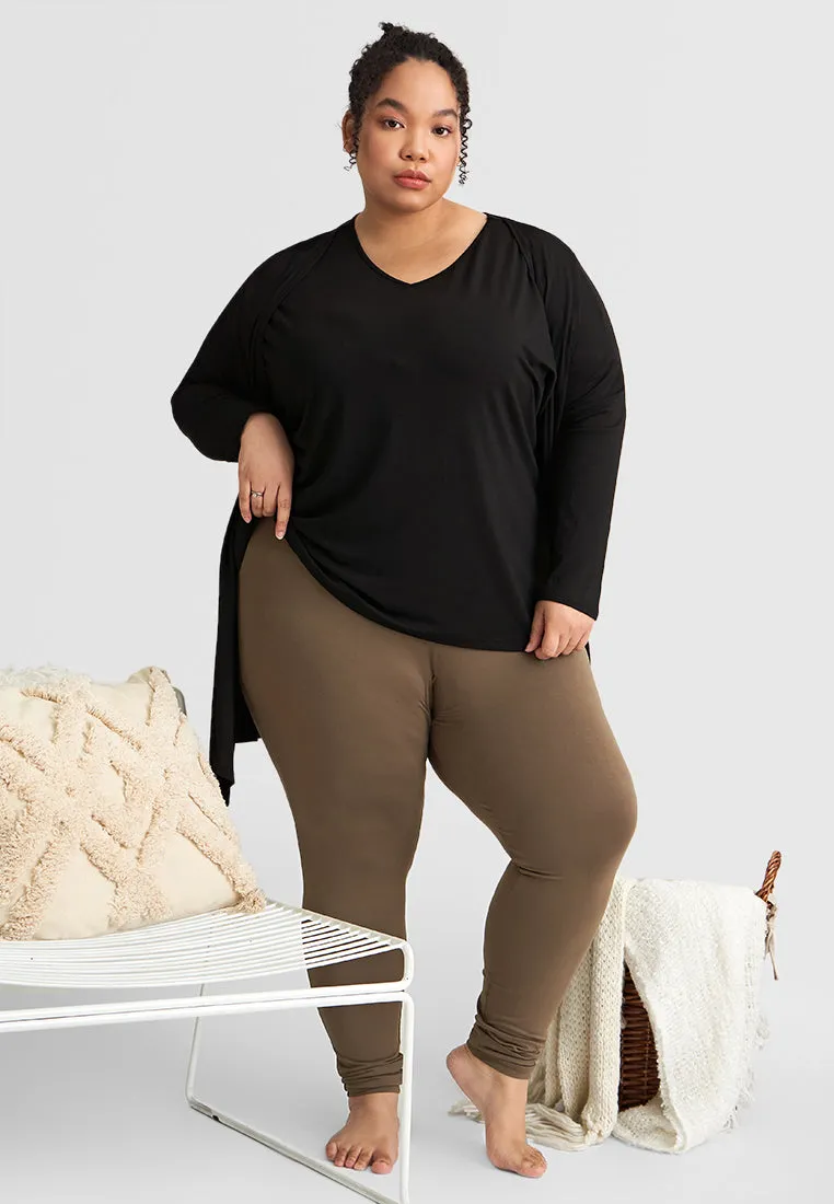 Junnie OUTSTANDINGLY SOFT Basic Leggings - Green