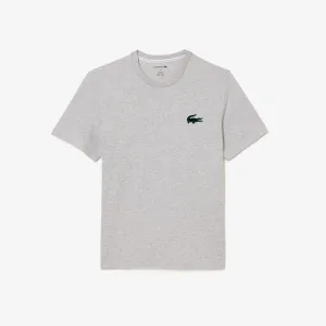 Lacoste Men's Loungewear T-Shirt - Silver Chine/Green