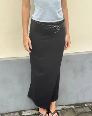 Liana Maxi Skirt in Black