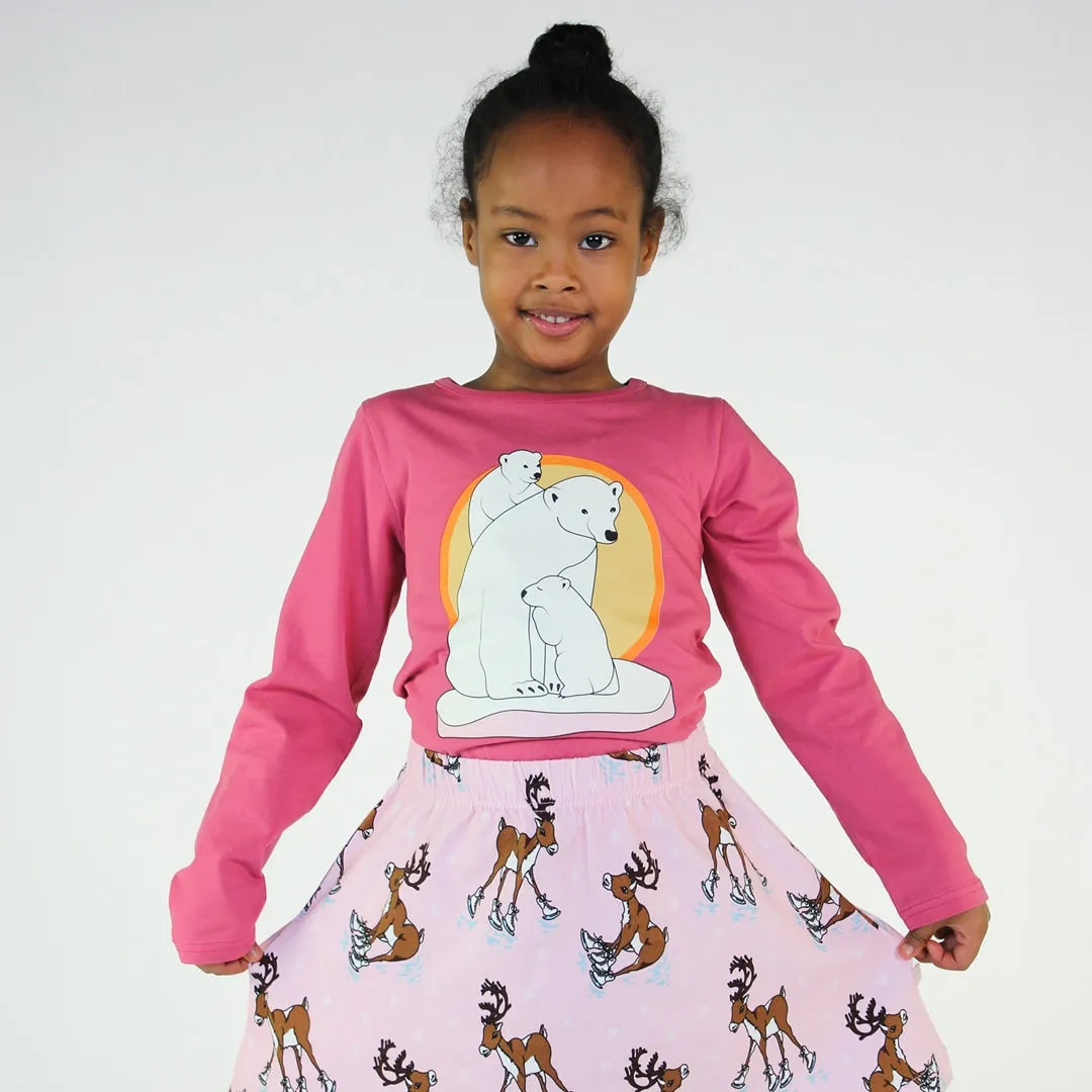 Long-sleeved top with polar bears