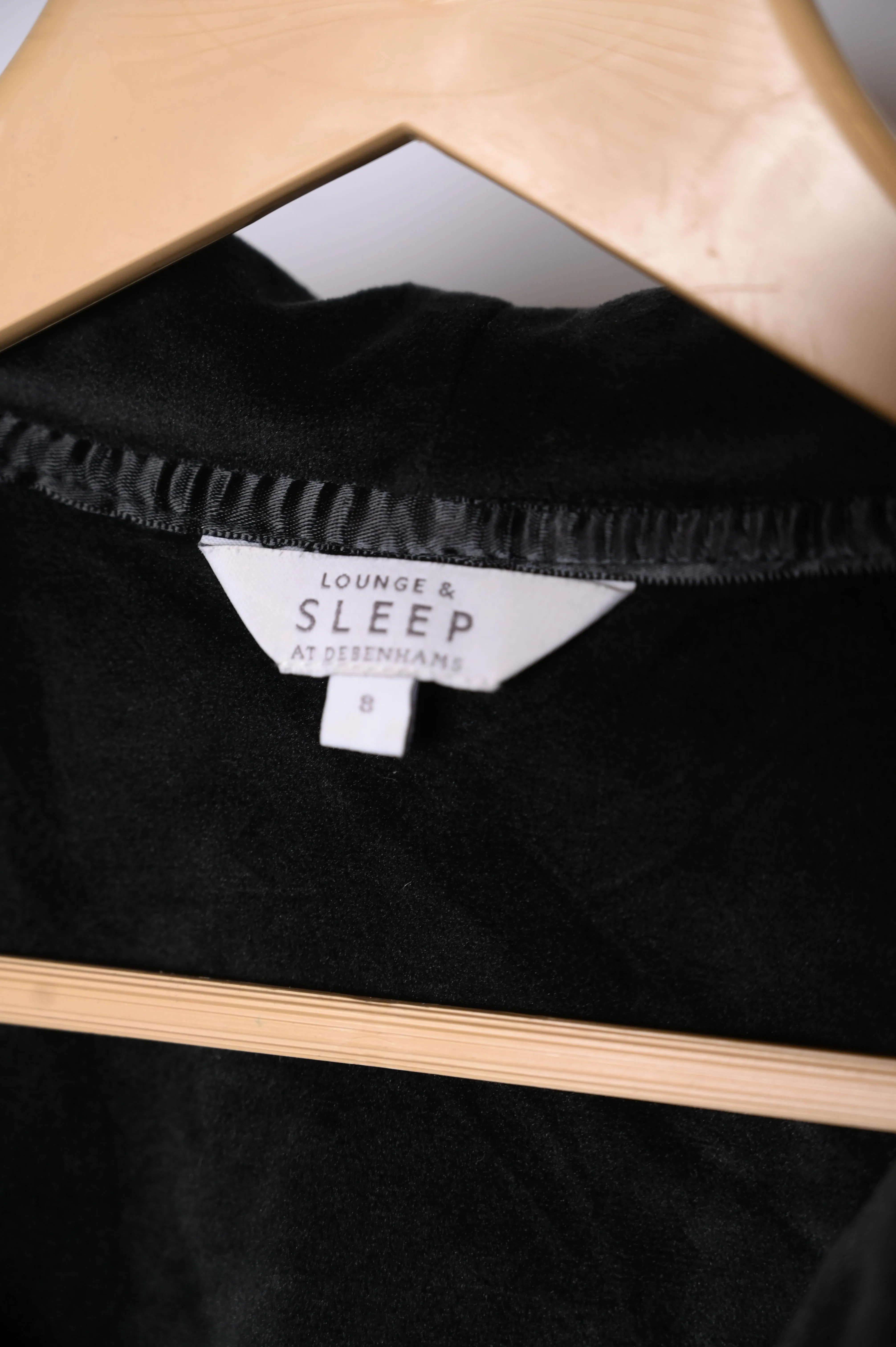 Lounge & Sleep Black Zipper Hoodie - Small