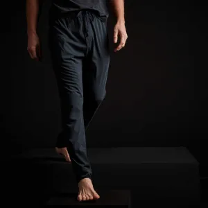 Luxe Lotus Jersey Tapered Lounge Pant - French Navy