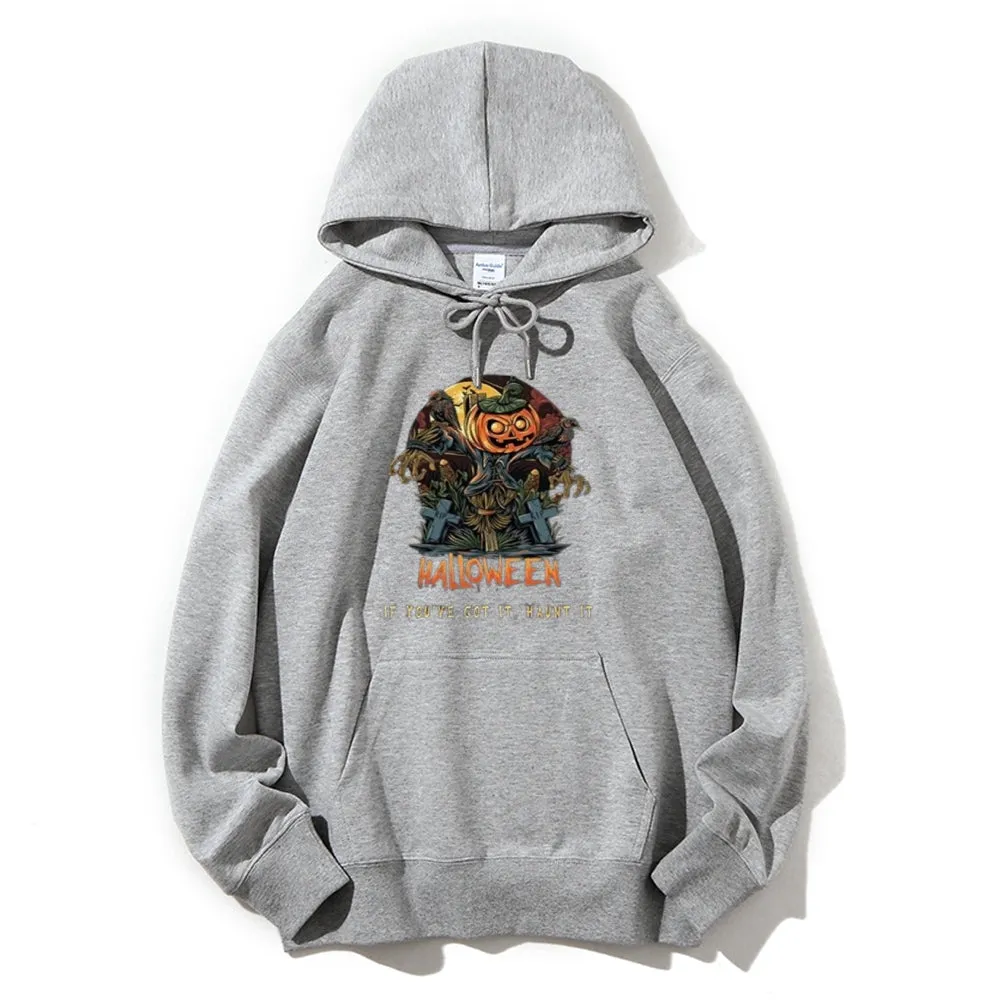 Mens Halloween Pumpkins Graphic Hoodies