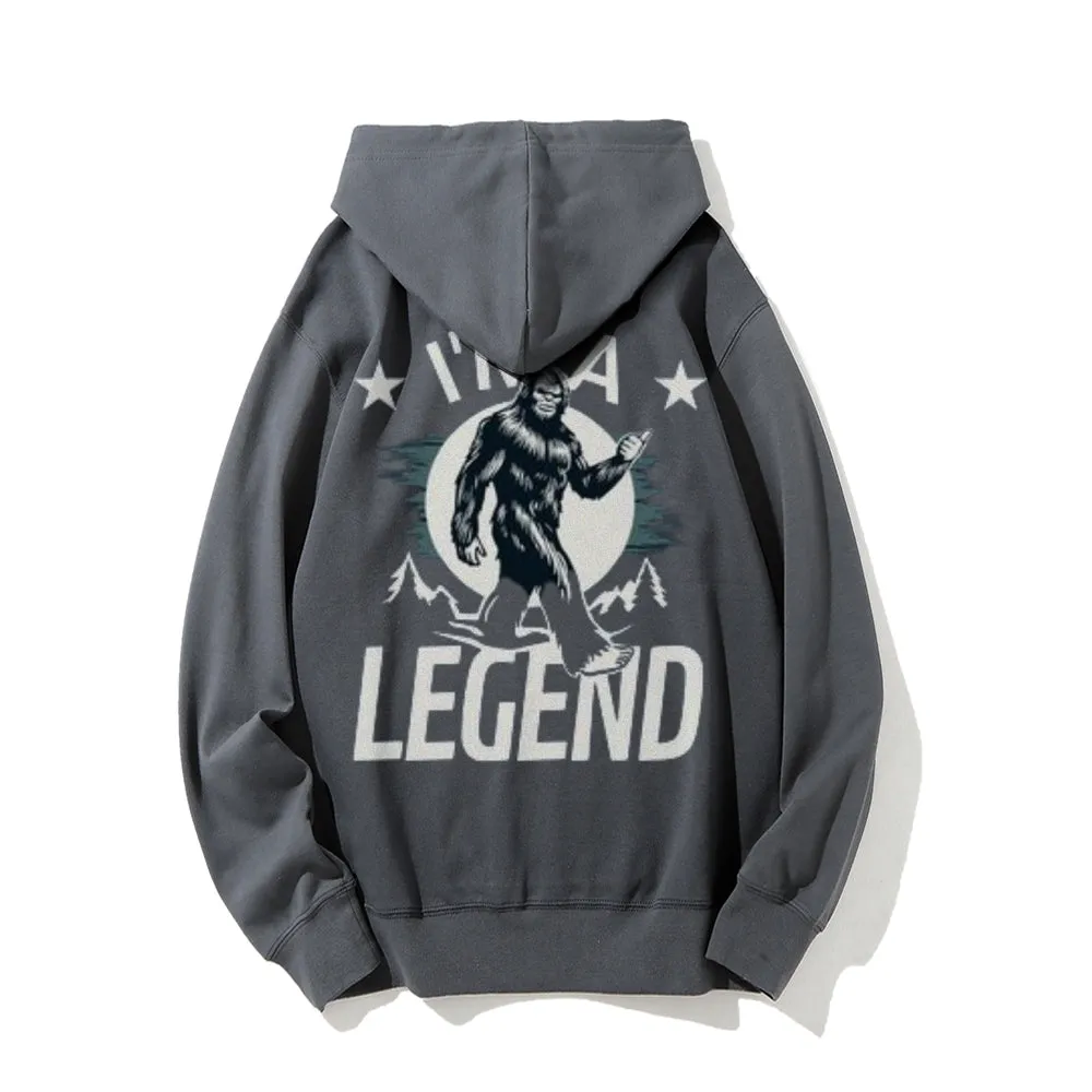 Mens I AM A LEGEND Graphic Pullover Hoodies