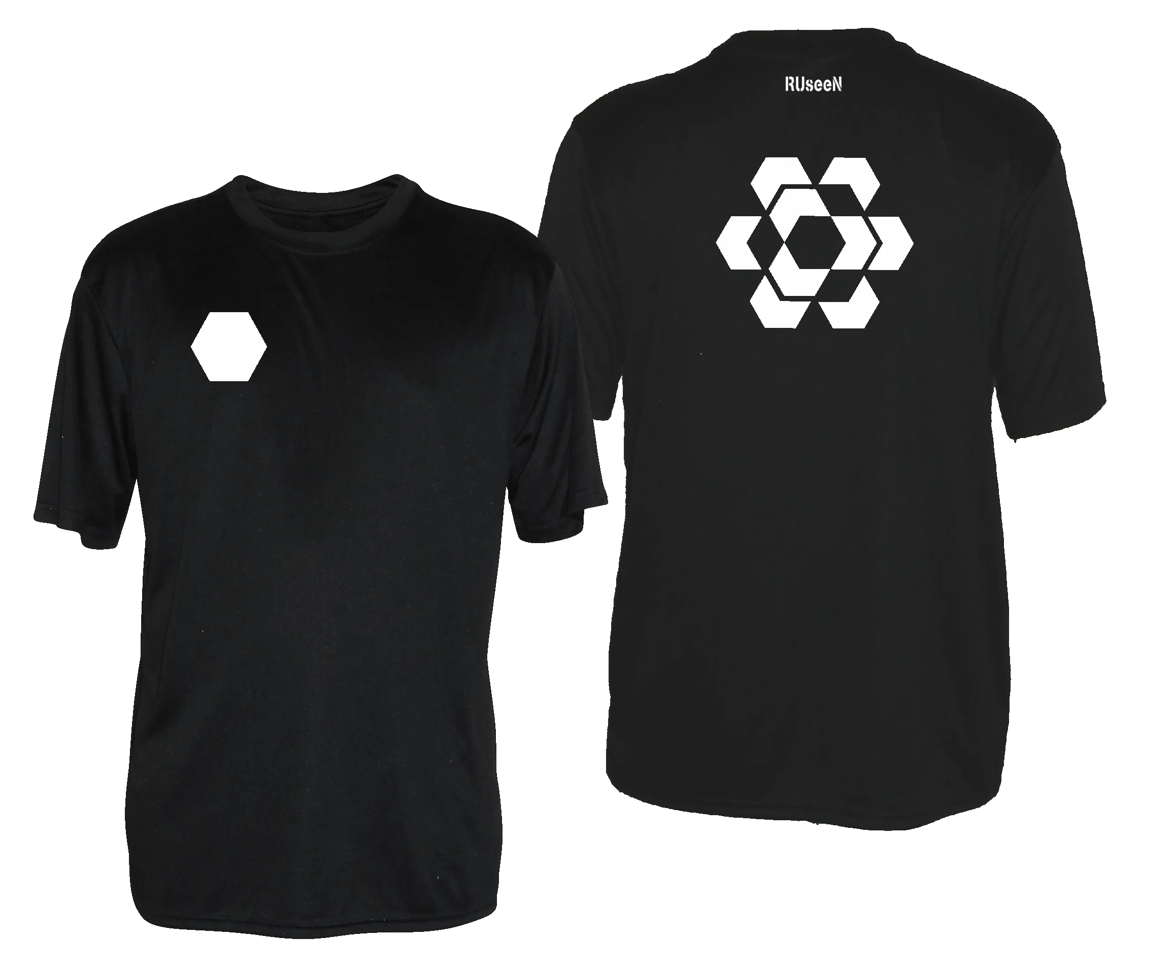 Men's Reflective Short Sleeve Shirt - Fractured Hexagon