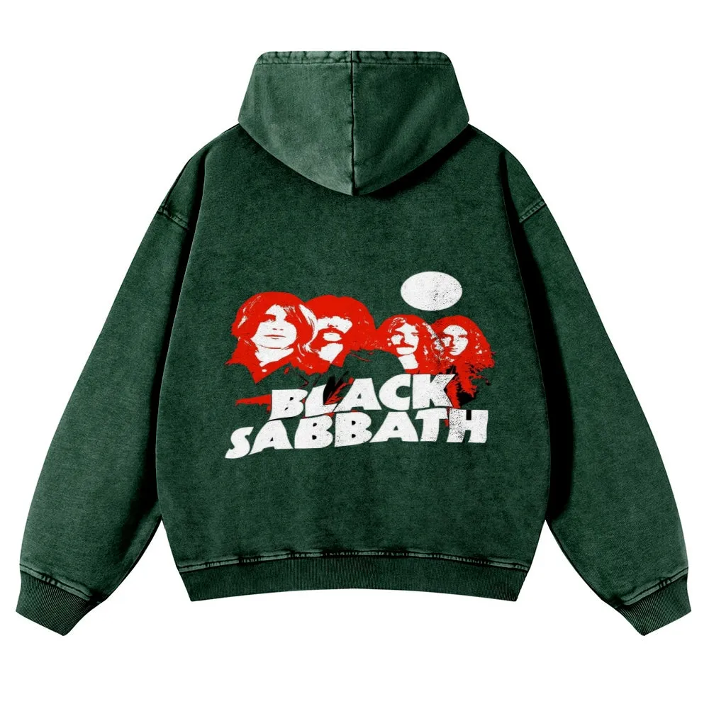 Mens Vintage Black Sabbath Rock Hoodies