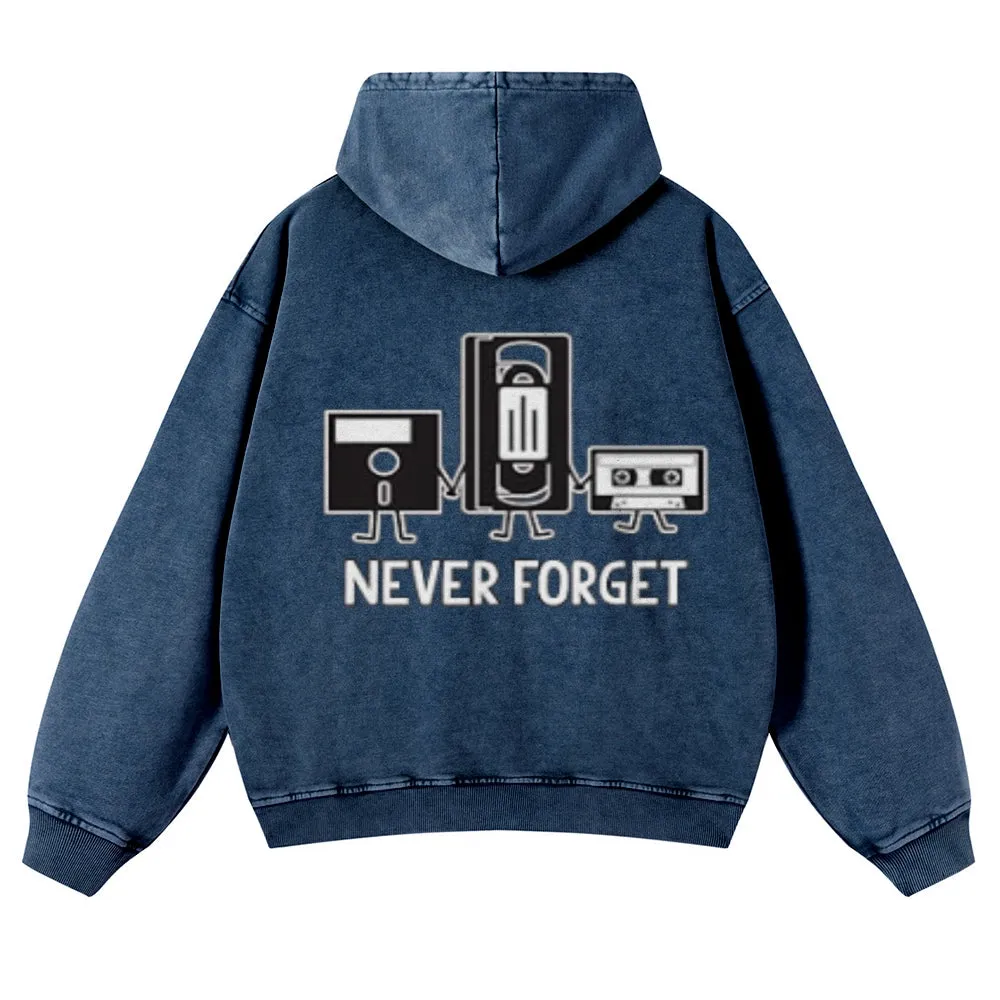 Mens Vintage Never Forget Hoodies