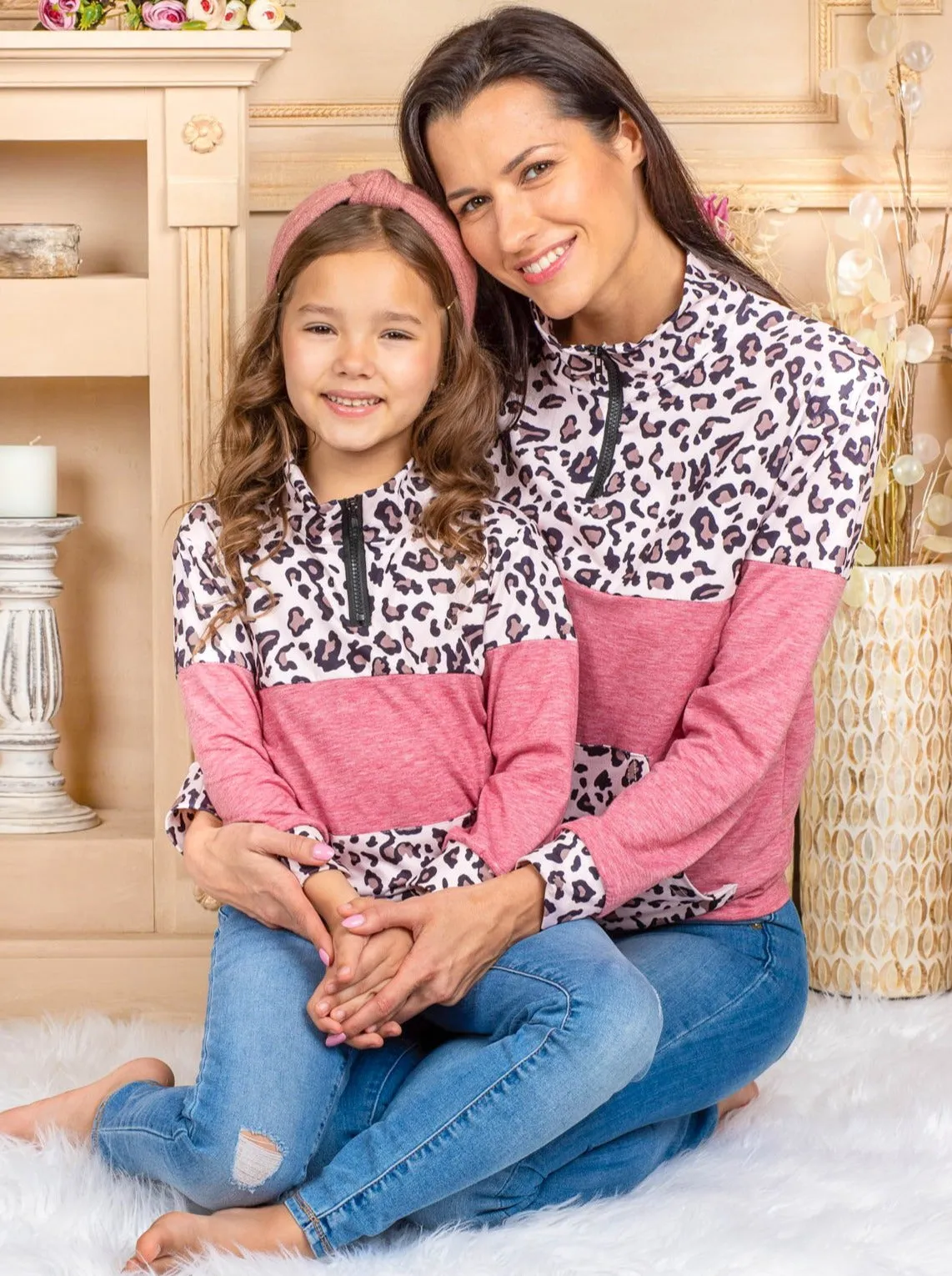 Mommy and Me Fierce Color Block Sweater