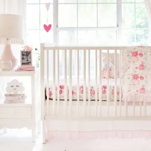 Nostalgic Vintage Rose Crib Skirt