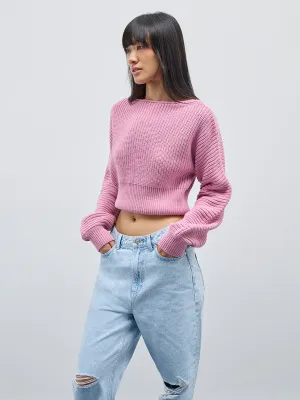 Nuon Pink Knitted Sweater