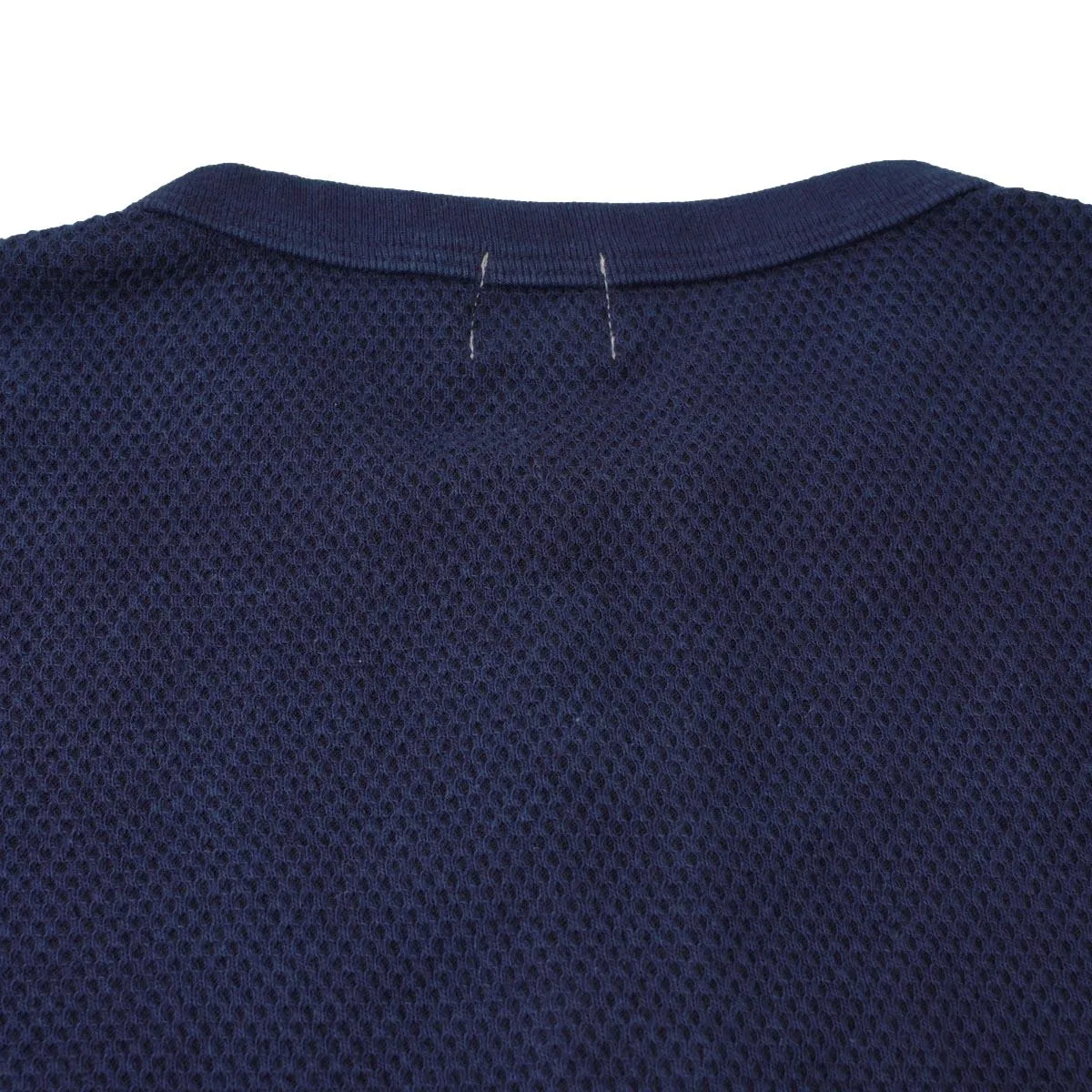 OD LW Indigo Dyed Double Face Hex Honeycomb Crewneck Thermal