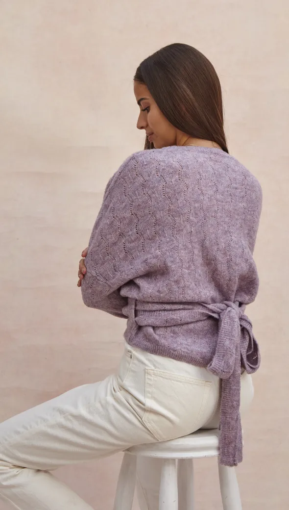 PIA CARDIGAN - LILAC